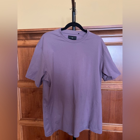 Y-3 Adidas T-shirt Unisex Short Sleeves Dusty Purple Size L - Picture 1 of 10